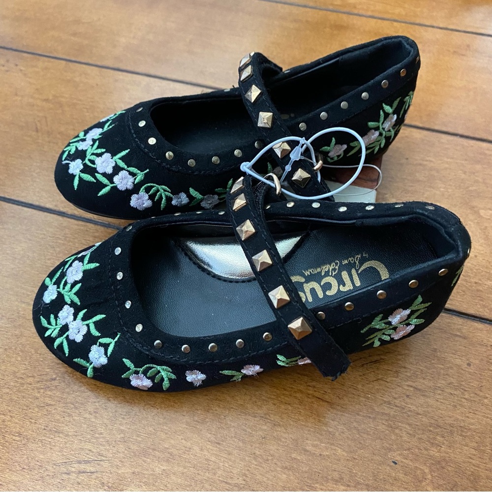 Circus by Sam Edelman Black Floral Kids Dress Shoes